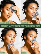 Oil Blotting Sheets for Face – 4pk/400 - Makeup Friendly – High Absorbency
