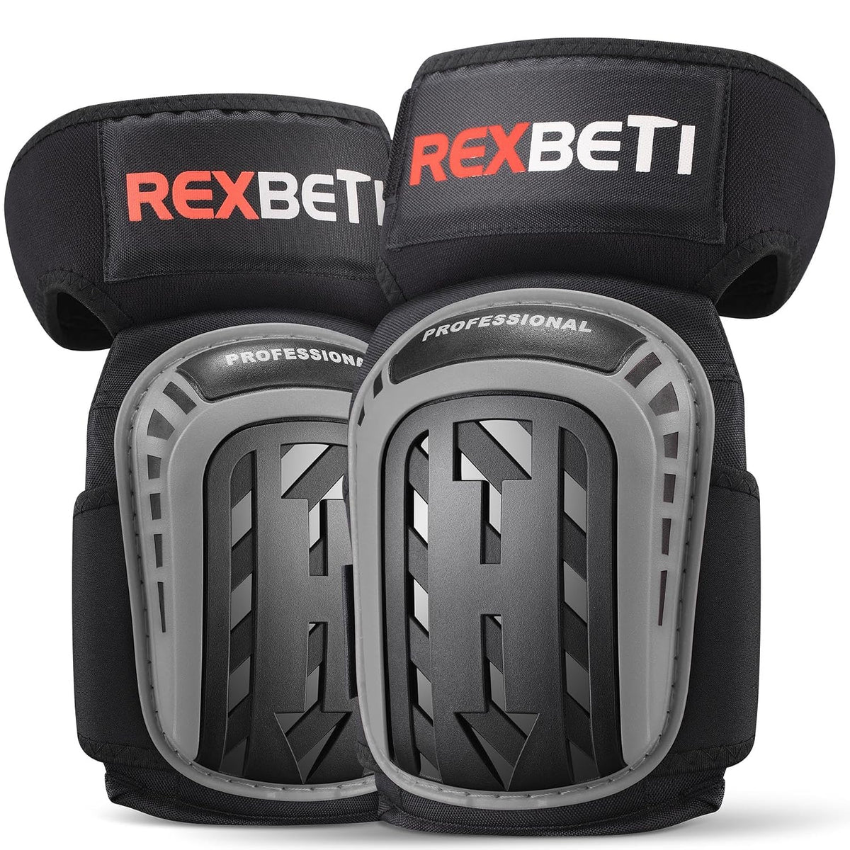 Knee Pads for Men, Anti-slip Construction Gel Knee Pads for Work | Heavy Duty Cap, Comfort Thick Gel Foam Pad, Stay