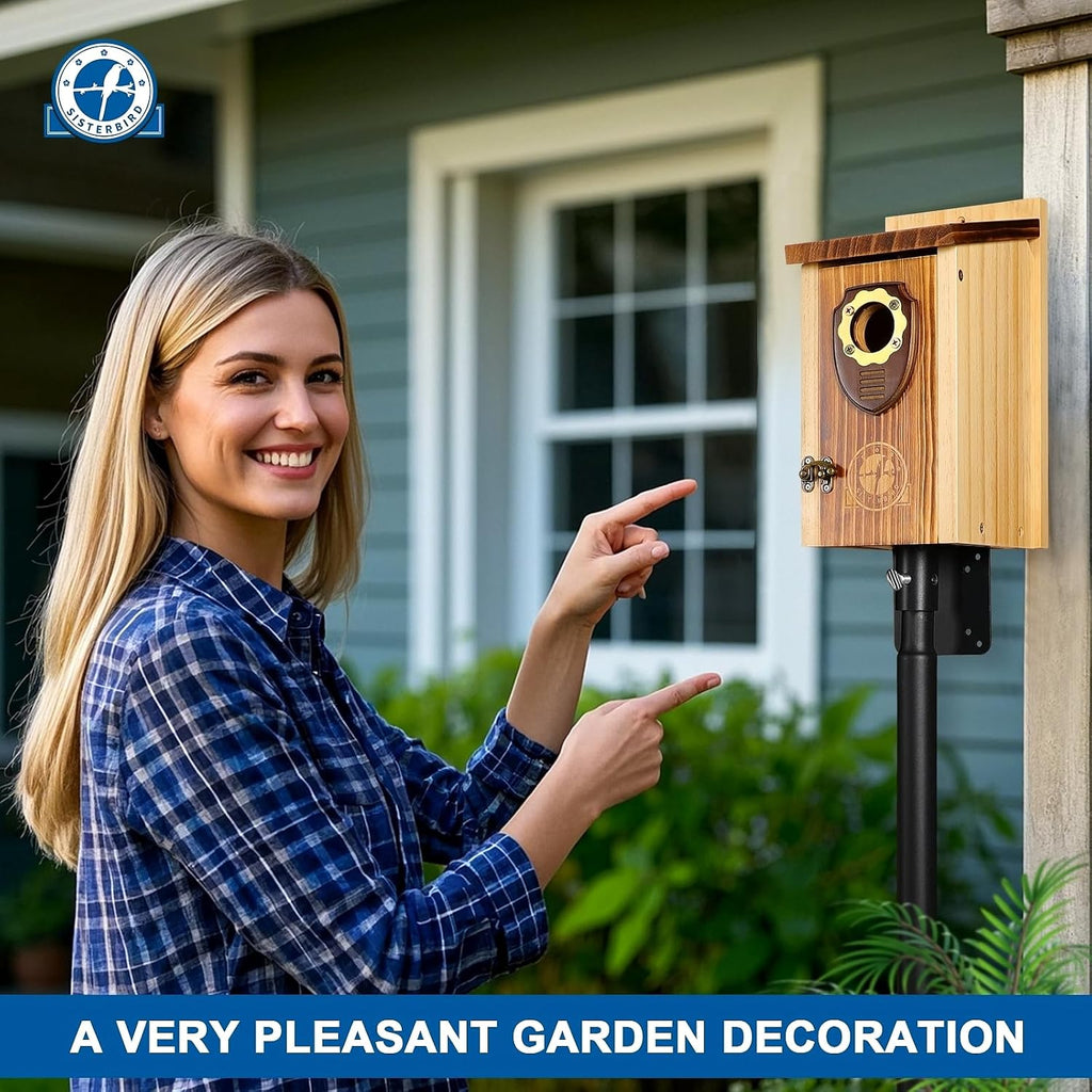 Premium Wooden Bird House, Warming Gifts Bird Houses for Outside
