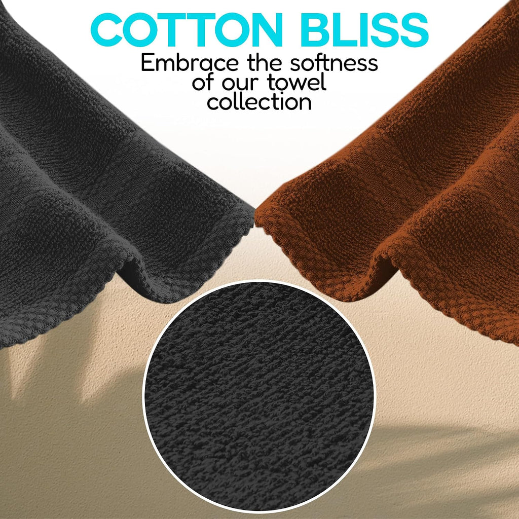 100% Cotton Hand Towel Set – Soft, Absorbent Towels for Bathroom, Kitchen & Gym Use – Durable, Reusable & Machine