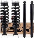 KUIPERAUTO Front+Rear Strut Shocks Assembly Compatible with 2006 2007 2008 Dodge Ram 1500 (4WD 5-Lug Wheel Models Only)