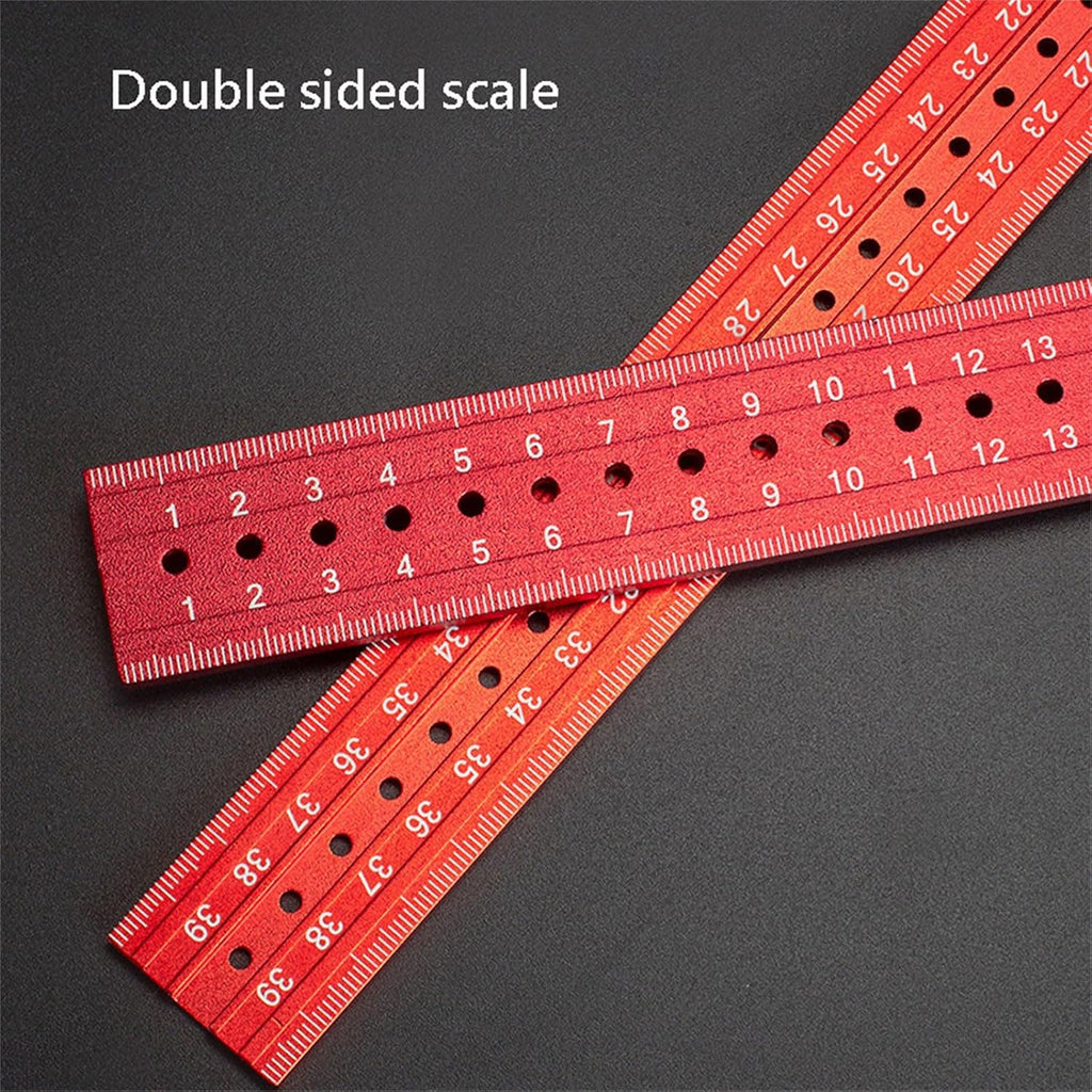 Multifunctional Carpenter's Combination Angles Ruler Metal Measuring Instrument for Accurate Angles Combination