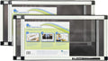 Expandable Window Screen, 10″ H × 19″–36″ W Horizontal, 2-Pack