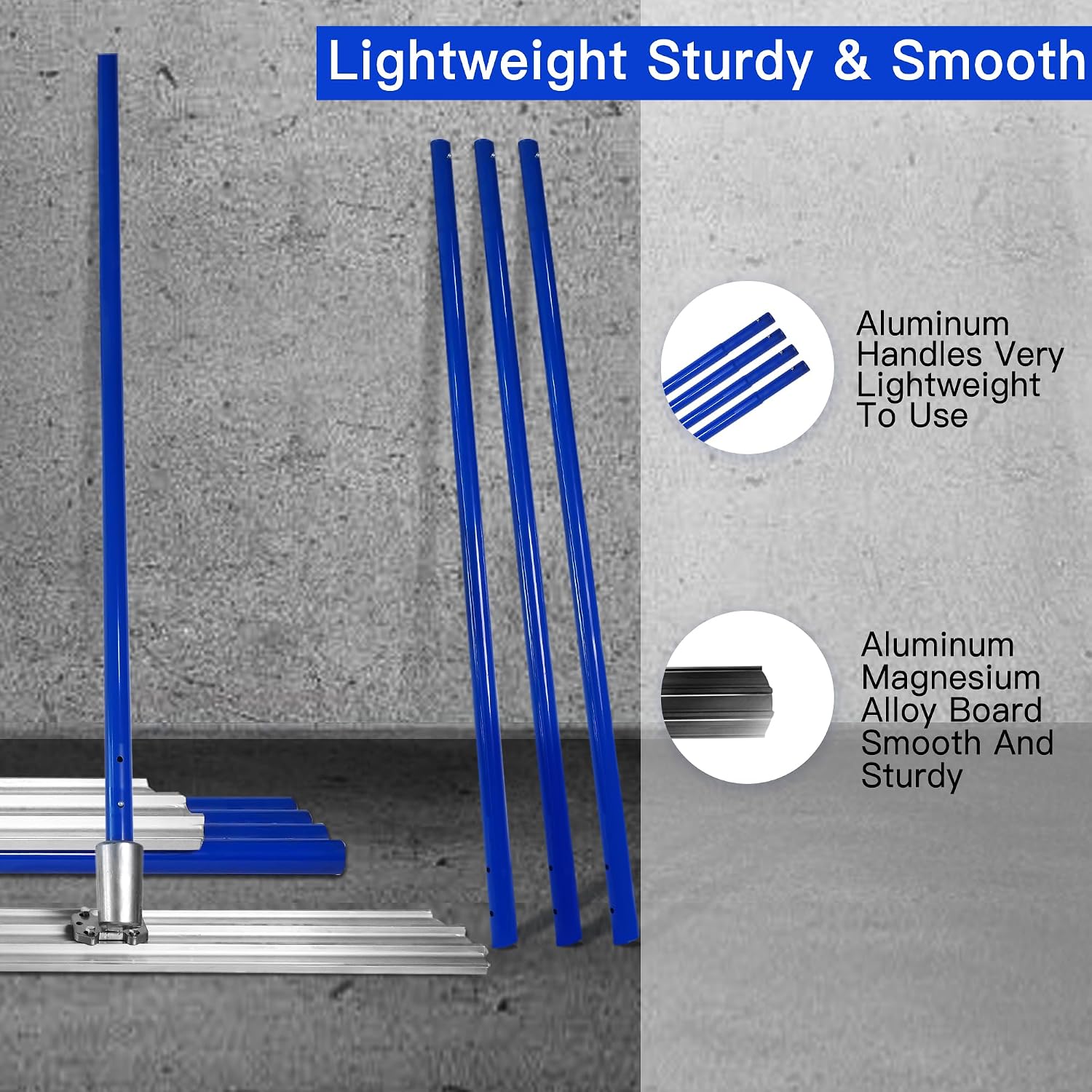 Bull Float Aluminum Magnesium Alloy Concrete Float 48"x8" Round End Board Kit trowel Tool Cement Tools Float Bracket