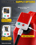 Fuel Transfer Pump (3.2GPM) with Hand Nozzle for Quick Stop Flow Control