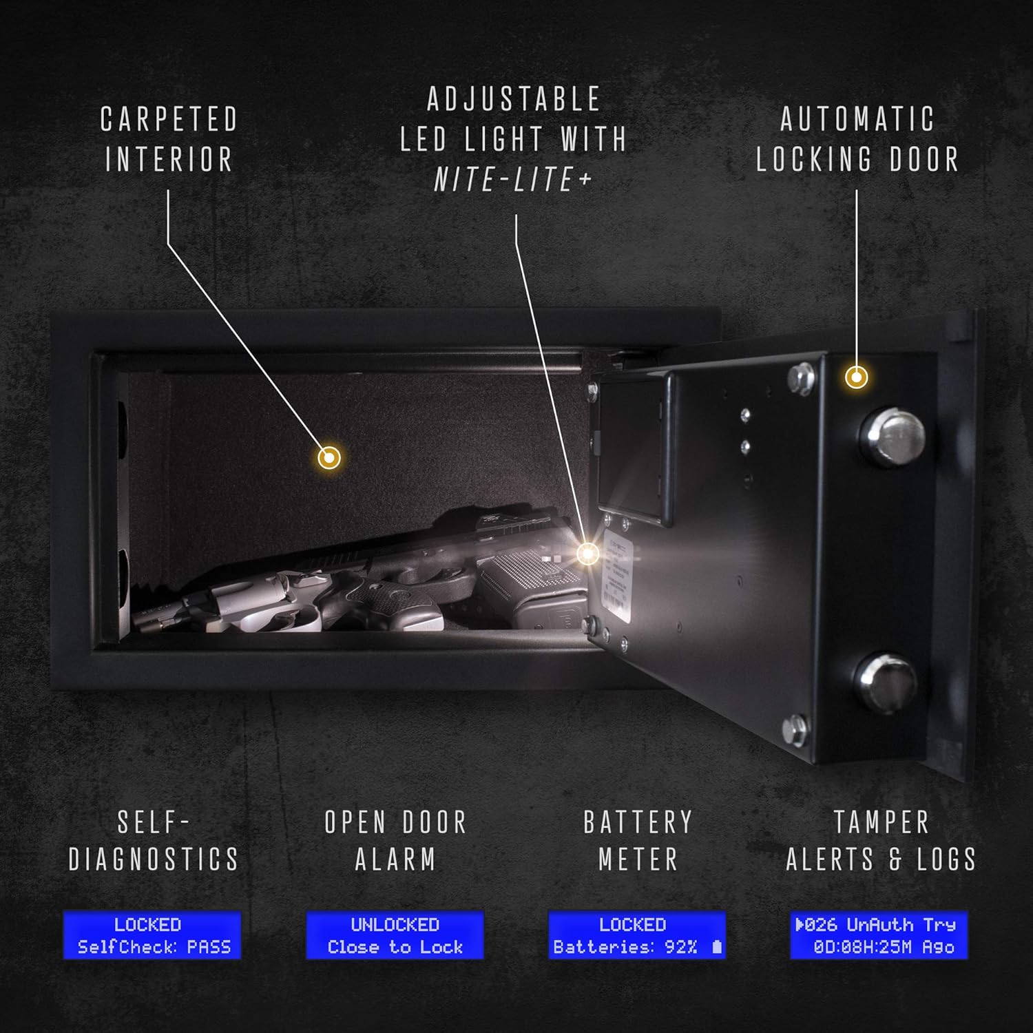 Verifi Smart Safe S4800 Biometric Safe with FBI Certified Fingerprint Sensor