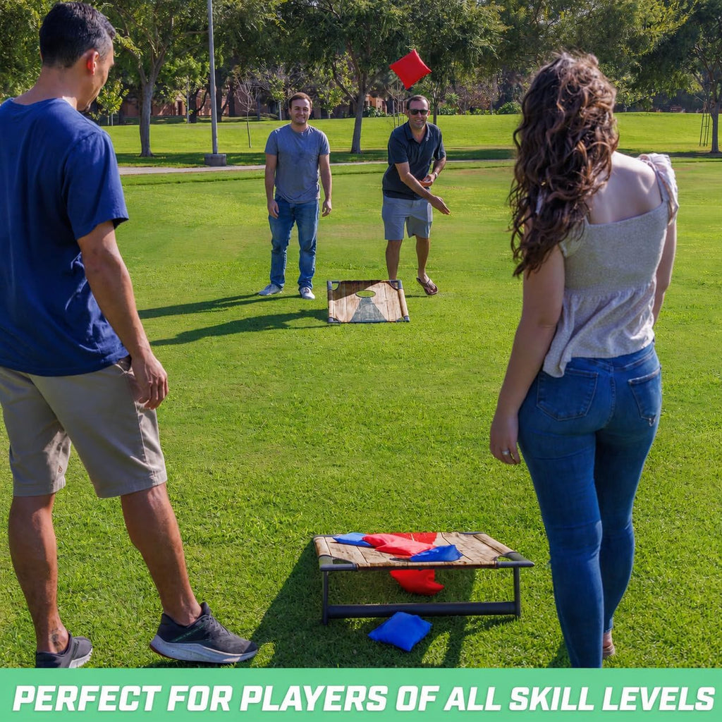 Portable Cornhole Game Sets – Premium Outdoor Lawn or Beach Toss Game