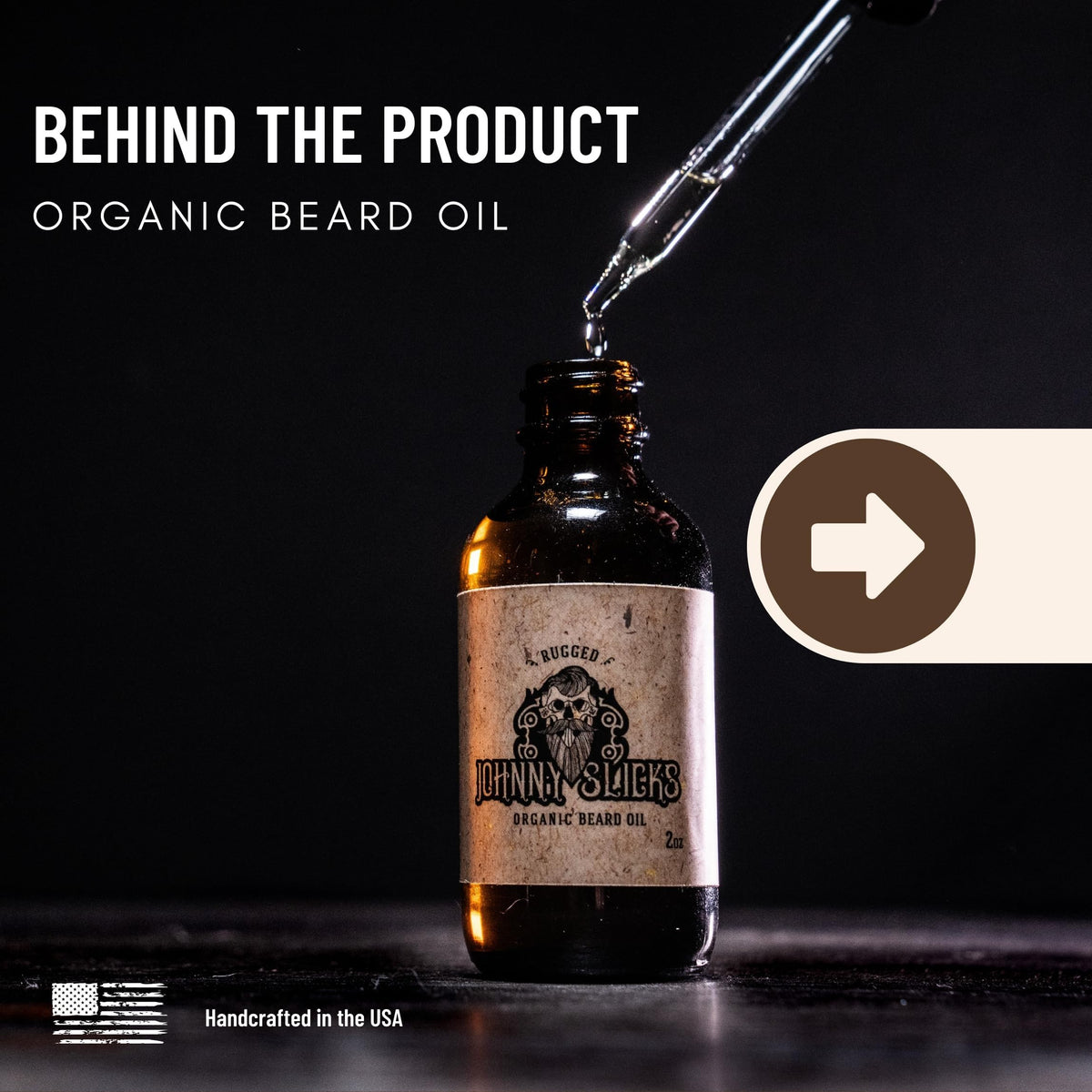 Organic Beard Oil for Men, Veteran Owned, Original