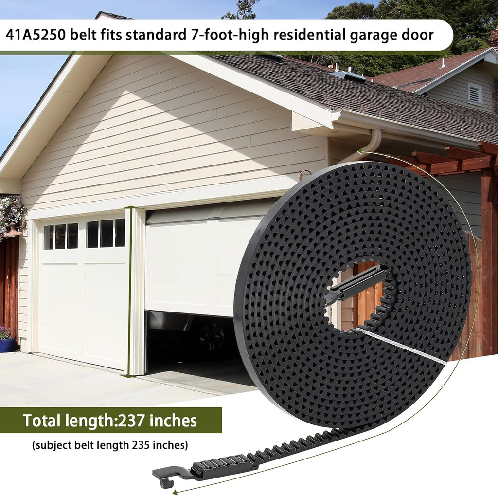 41A5250 Drive Belt 237'' for 7FT Garage Door, 41A5250 Garage Door Openers Belt,41AB050-2 Belt, Compatible with