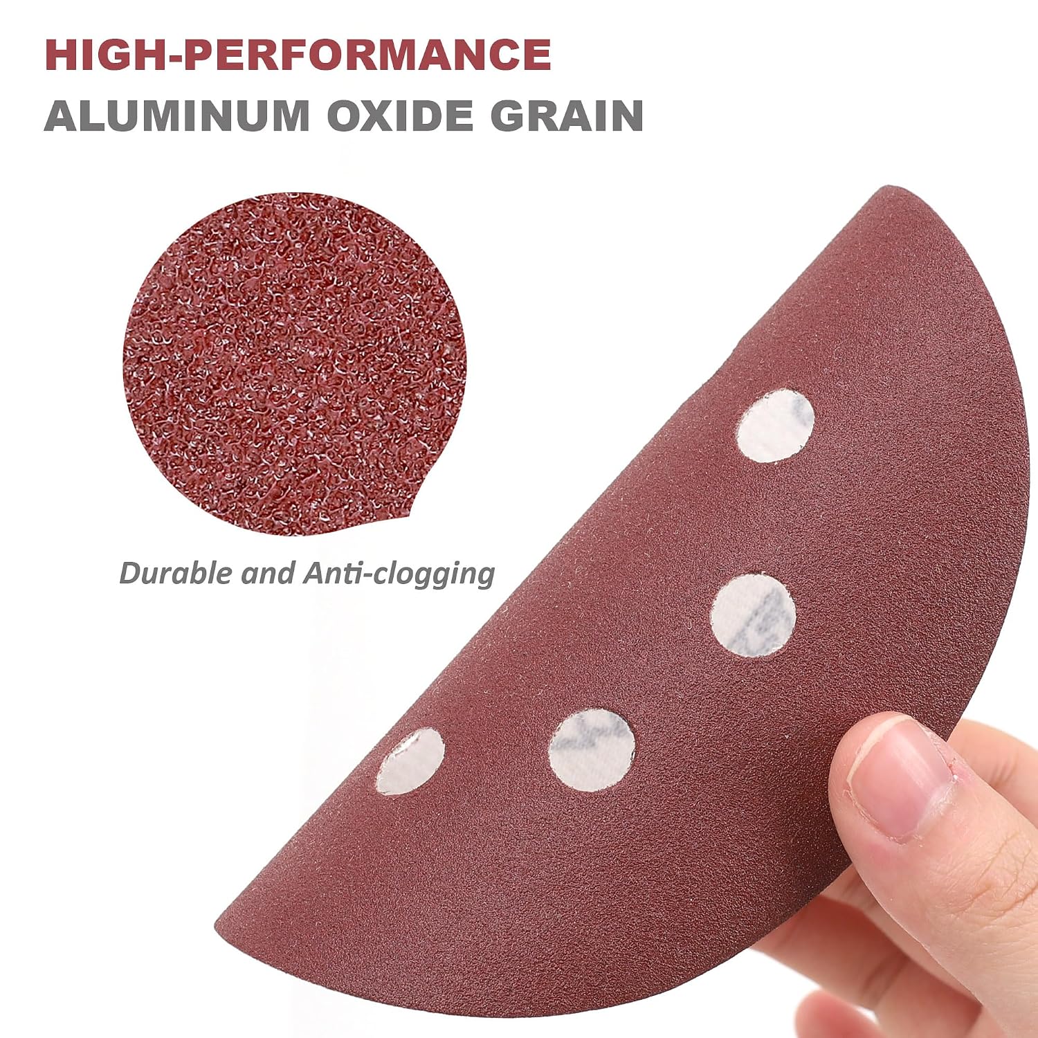 200-Piece 5-Inch Sanding Discs Sandpapers | 8-Hole Hook and Loop, 13 Grades Orbital Sandpaper, Include 40 60 80 100