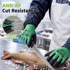 Waterproof Winter Work Gloves A9 Cut Resistant, PM3399, XL