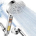 Filtered Shower Head with Handheld,High Pressure 4 Mode Shower with Filters | 6’’ Panel Shower Heads, Remove Chlorine
