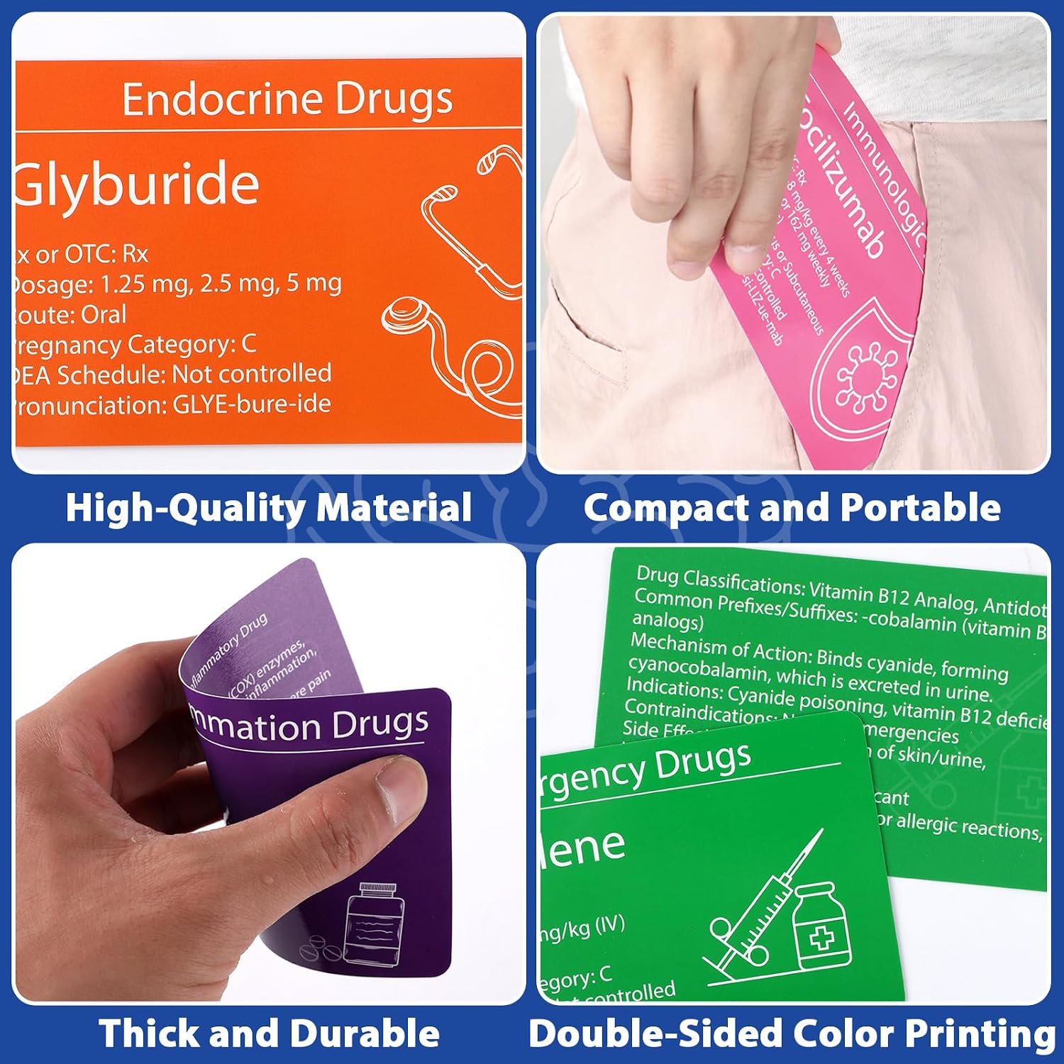 Top 300 Drugs Flashcards Pharmacology Flash Cards Nursing School Essentials with Drug Names Test Questions Dosage
