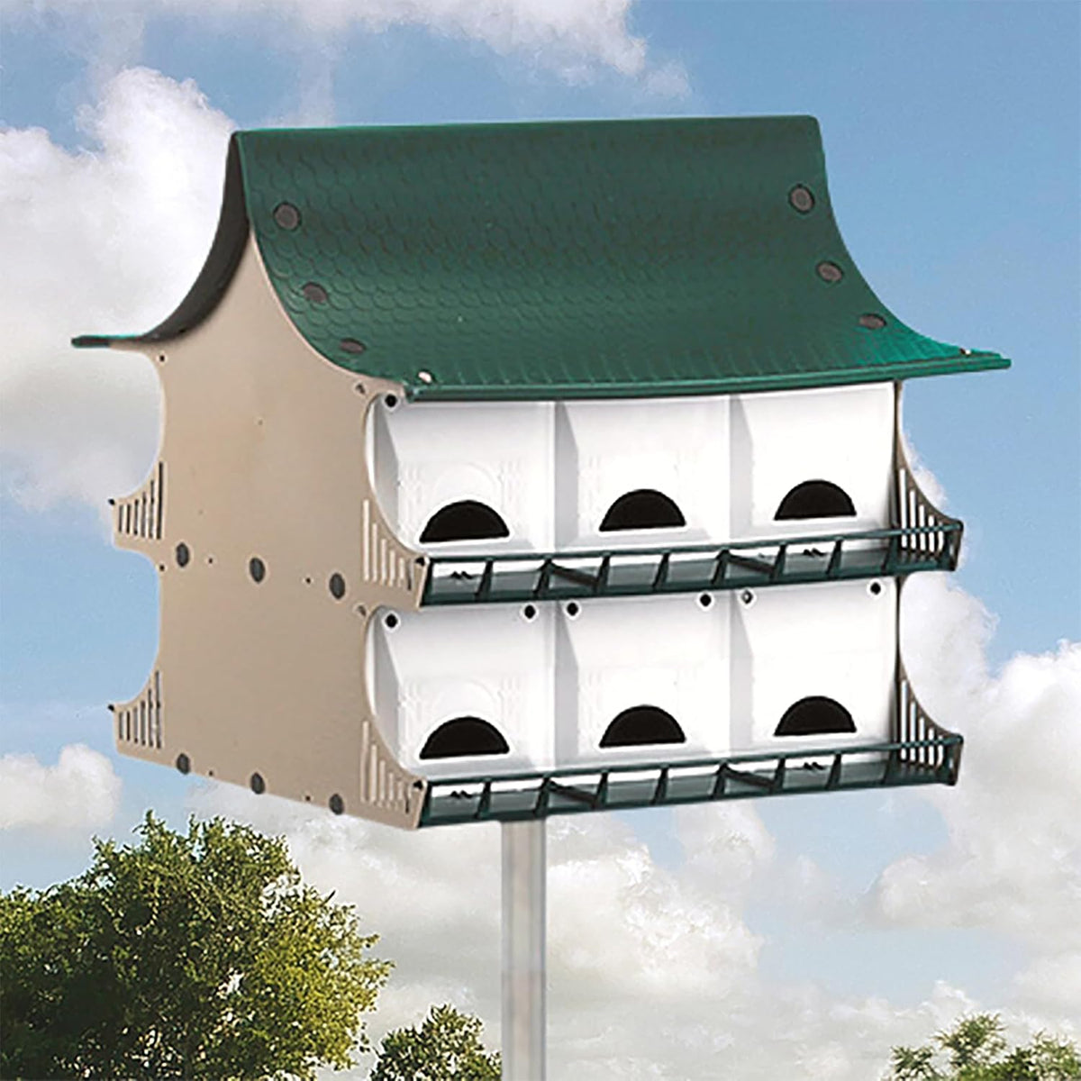 S&K Purple Martin House, 12-Room Birdhouse for Backyard Birding