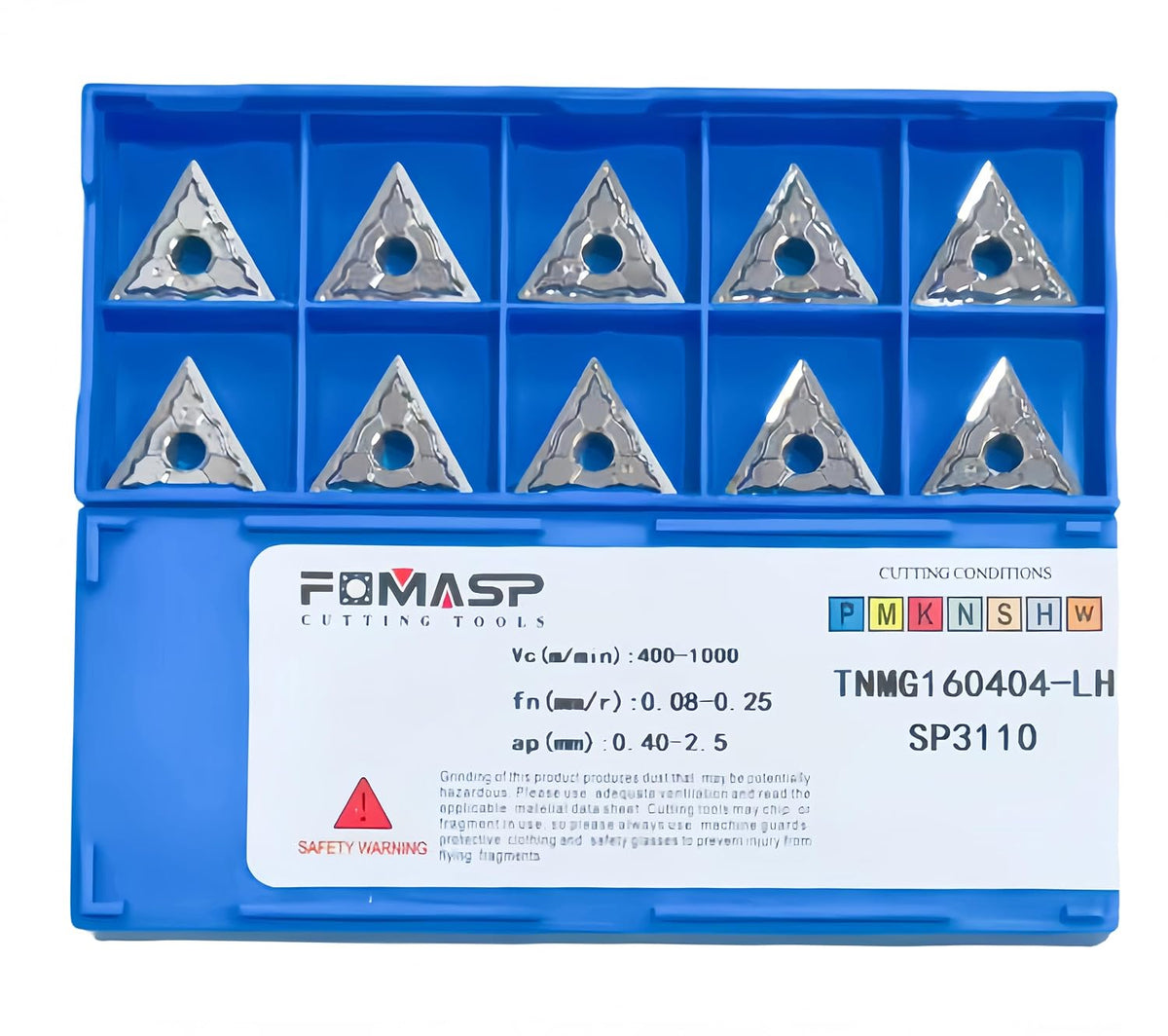 Carbide Inserts for Aluminum TNMG331 / TNMG160404 for Turning Cutting Tools 10 PCS