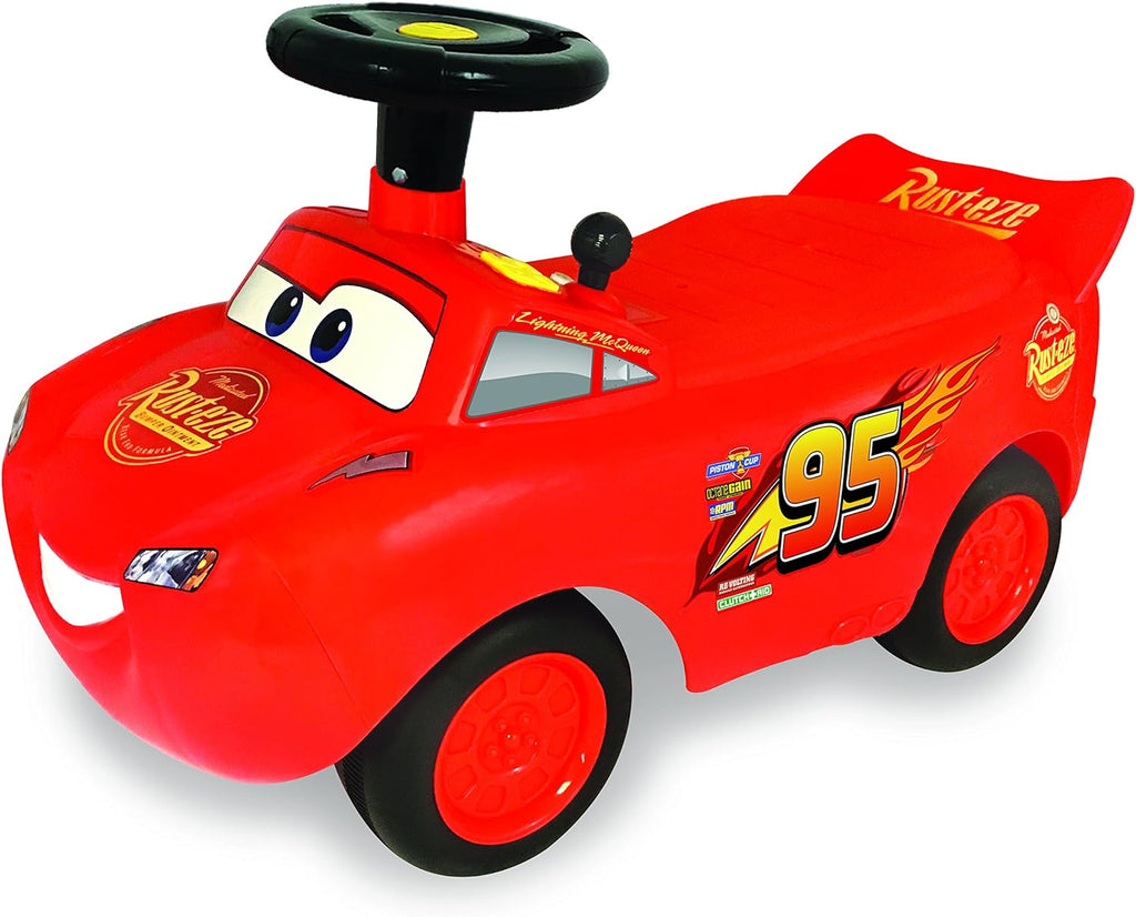 Lightning McQueen Ride-On Car, Foot-to-Floor Racer for Toddlers | Disney Pixar Cars theme with interactive steering