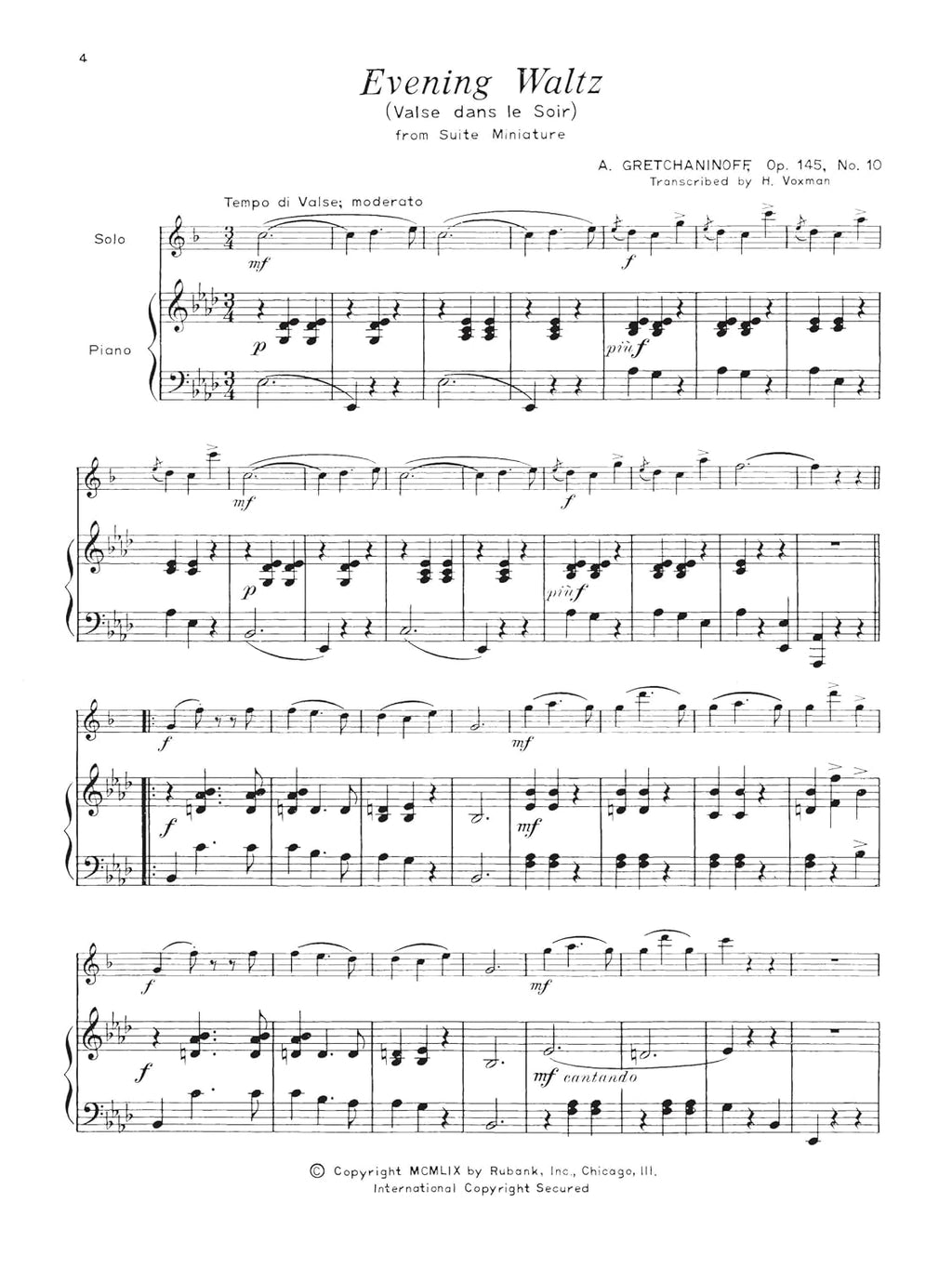 Concert and Contest Collection for Eb Alto Saxophone - Piano Accompaniment | Intermediate Level Alto Sax Sheet Music