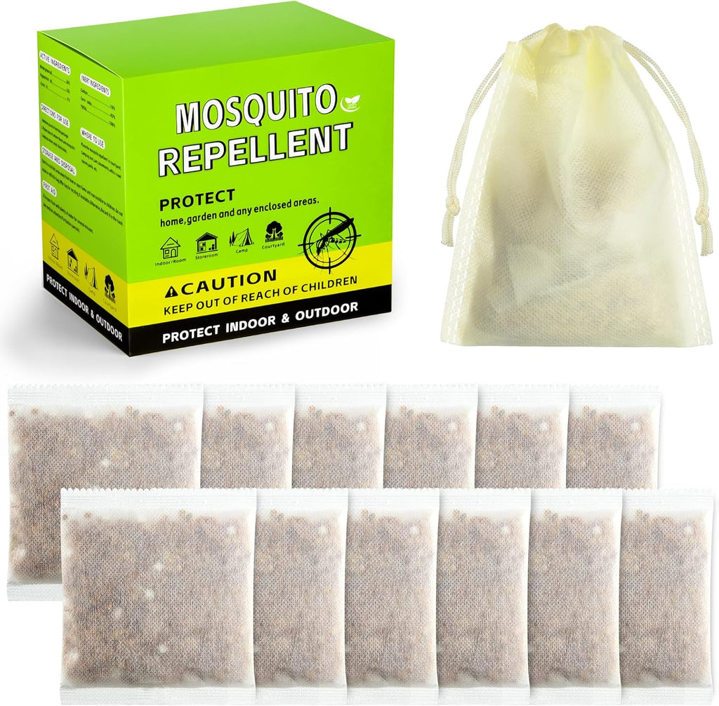 Mosquito Repellent Outdoor Patio, Mosquito Control Indoor, Mosquito Deterrent for Yard/Camping/Home/Travel 12-Pack