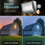 Lightdot Wall Pack LED Exterior Light, 6 Pack 250W Outside Lighting
