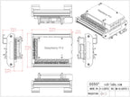 DIN Rail Mount Screw Terminal Block Adapter Module for Raspberry Pi 5 4B 3B+ 3B 3A+ 2B 1B+ 1A+ Zero-W ZERO-2W