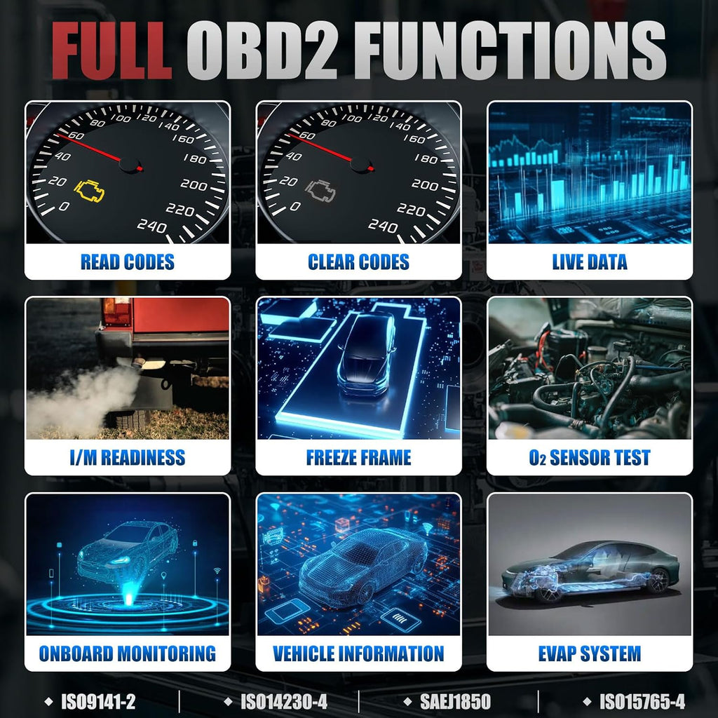 Creader 300 OBD2 Scanner with Full OBD-II Functions Engine Fault Code Reader Diagnostic Scan Tool for All OBDII