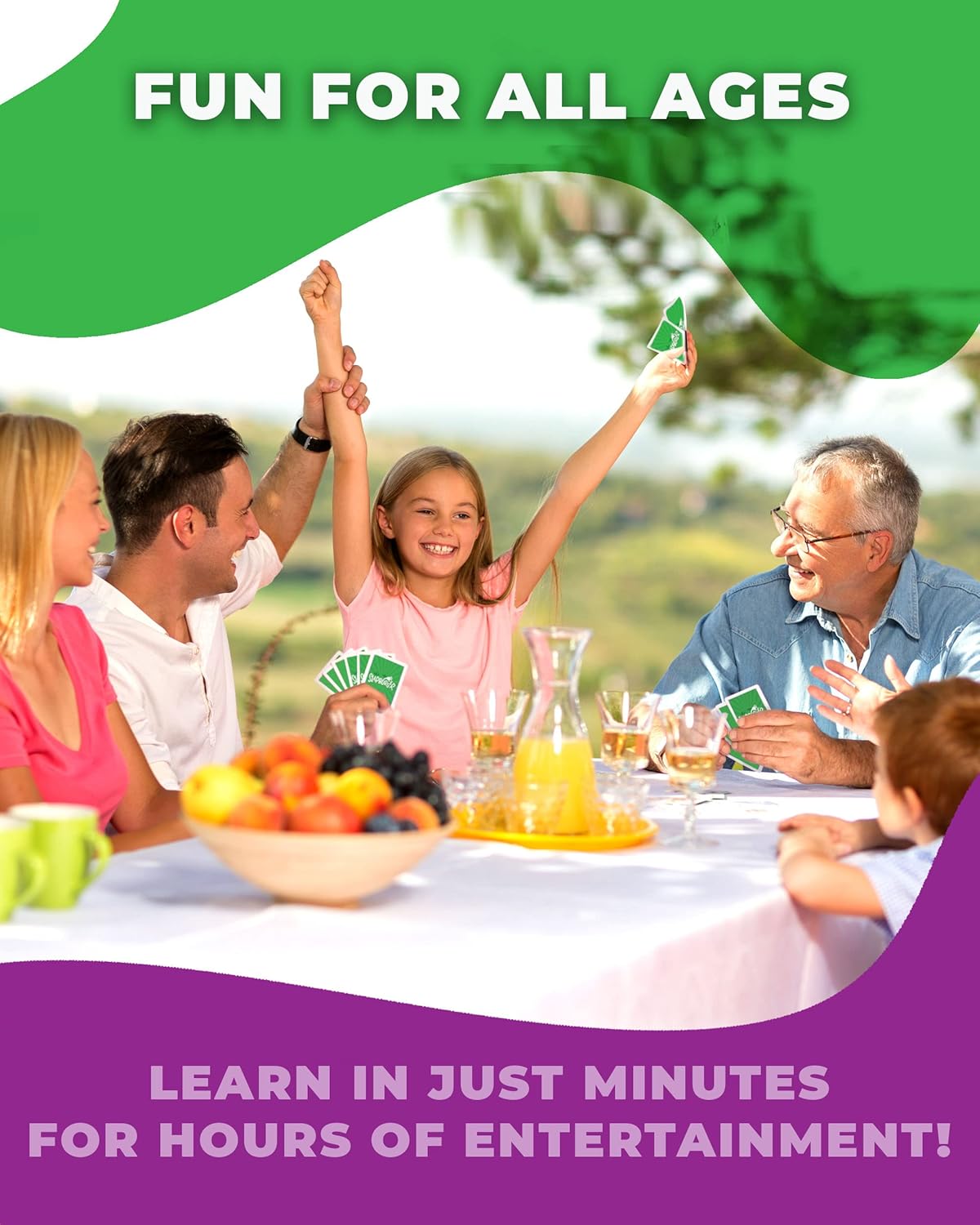 Card Game - Fast-Paced Kids and Family Games for Ages 4 and Up - Fun Card Game for Birthdays, Classroom, Camping