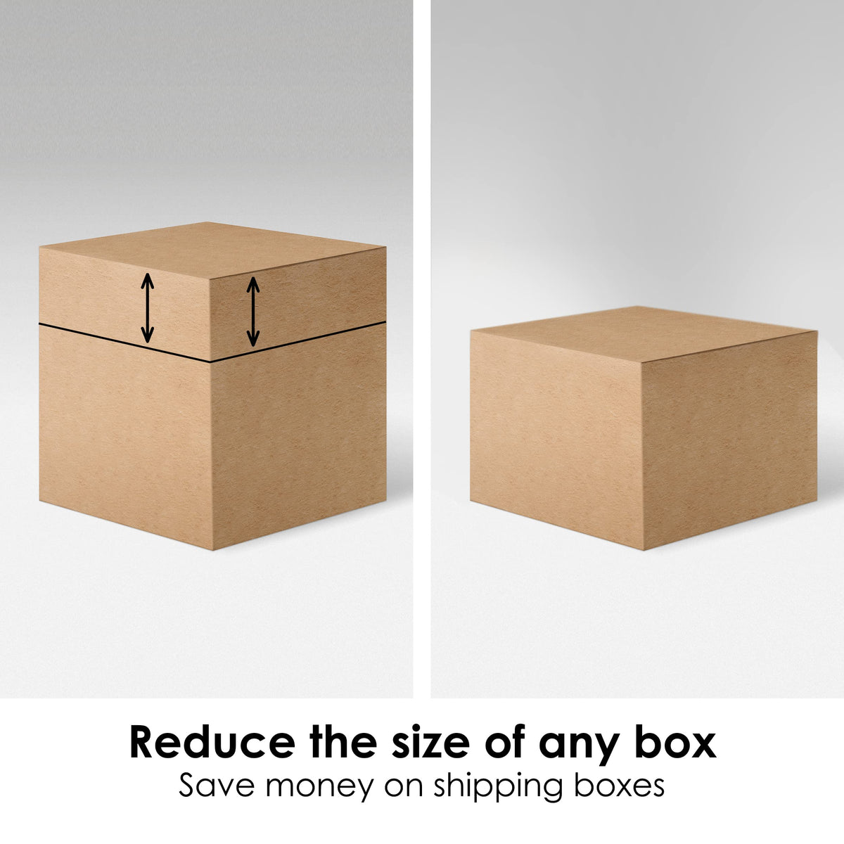 2 in 1 Carton Sizer Utility Knife Blade - Resize/Reduce Cardboard Shipping Boxes