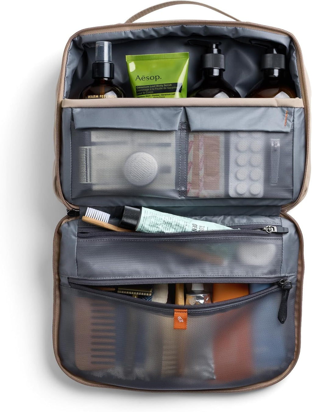 Hanging Toiletry Kit Plus (8 Liter Travel Hanging Toiletry Bag) - Stone