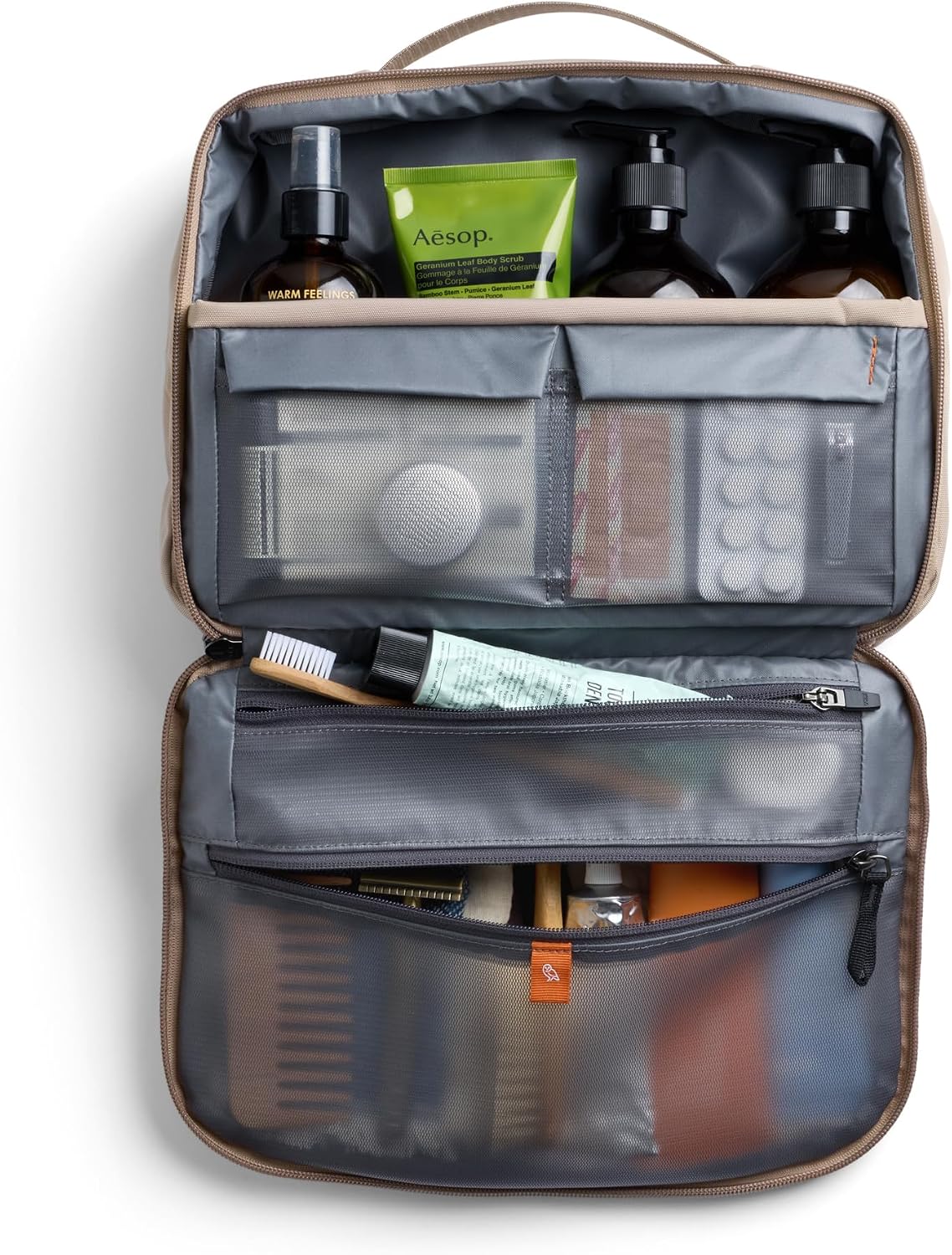 Hanging Toiletry Kit Plus (8 Liter Travel Hanging Toiletry Bag) - Stone