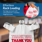 Plastic Bags with Handles | 150 Pack | White