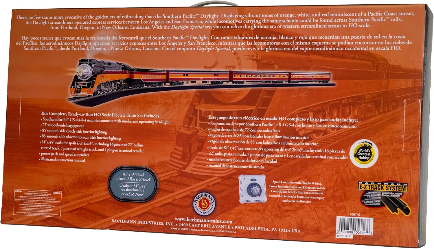 Trains Daylight Special Ready to Run Electric Train Set - HO Scale | Complete Starter Set, Locomotive, Rolling Stock