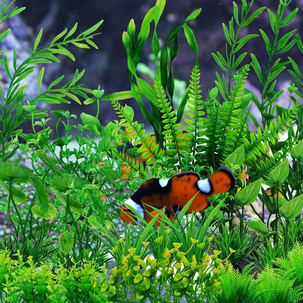 Fish Tank Accessories Aquarium Decorations Green Plants, 25pcs Green Fish Tank Decorations Plant, Aquarium Decor