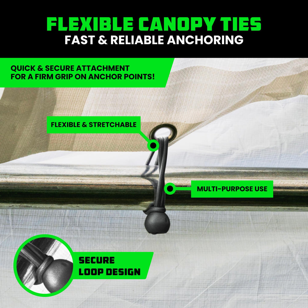Bungee Cords with Hooks (28-Piece) - Heavy Duty Outdoor Assorted