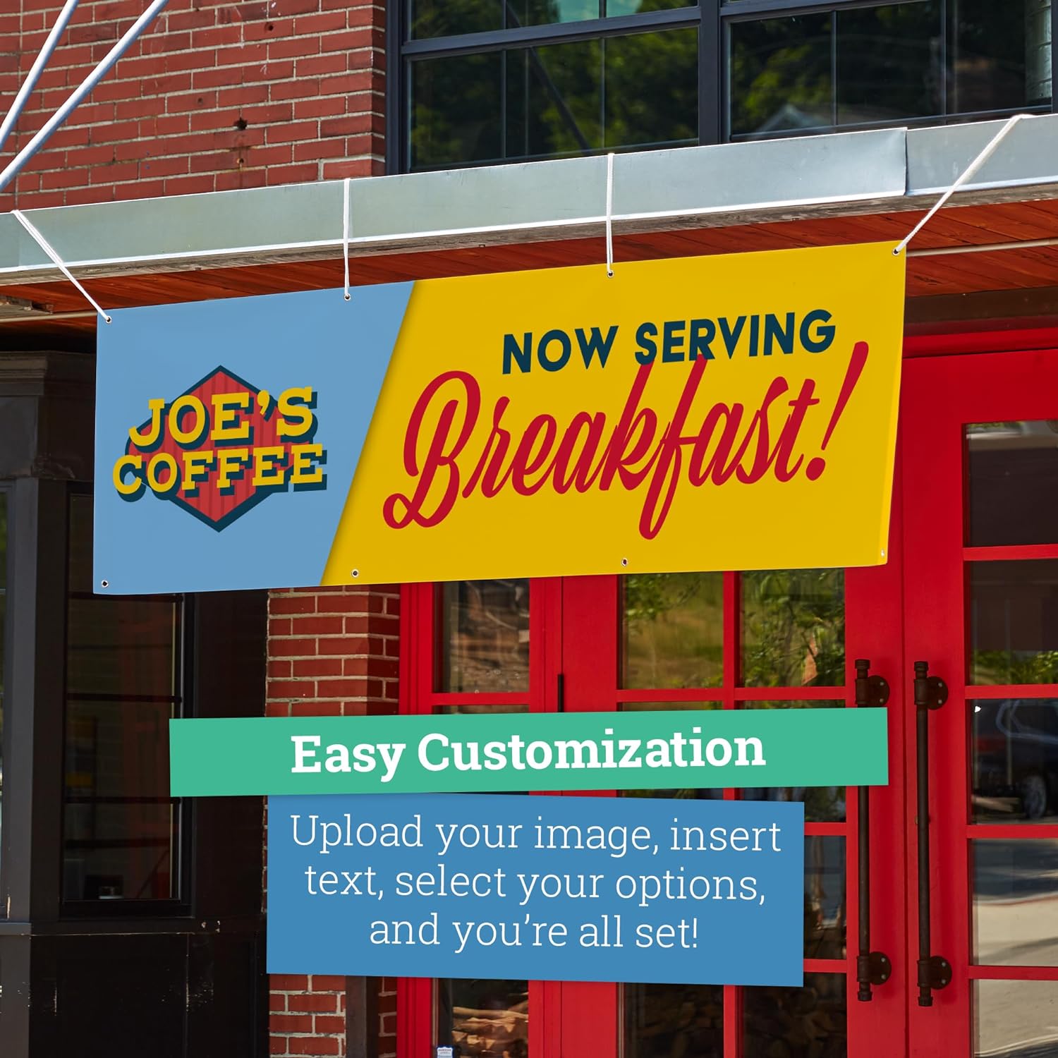 Personalized Vinyl Banner – Vinyl Printed Customizable Banner for Indoor and Outdoor Use (2'x5')