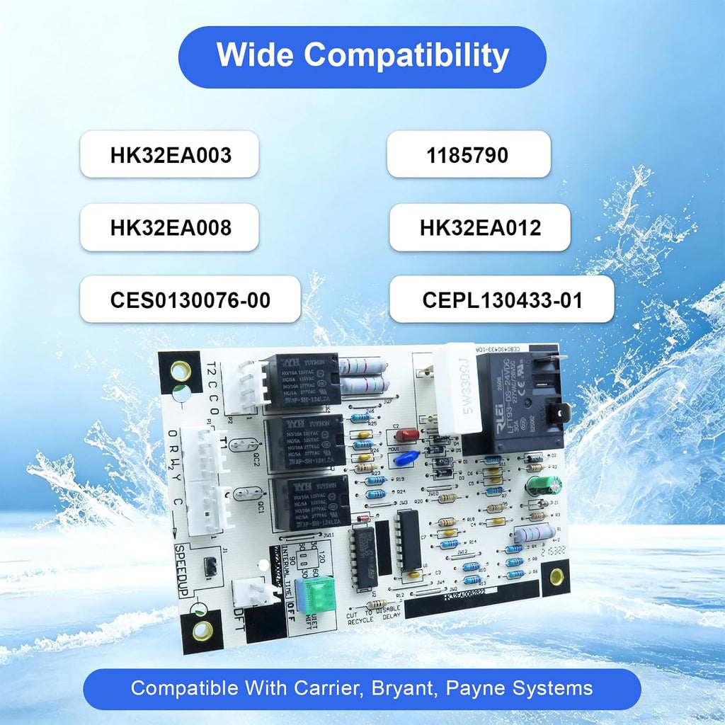 CEBD430433-10A Defrost Control Board Replacement HK32EA008 HK32EA003 CES0130076-00 Control Board,Compatible with Carrier/Bryant/Payne