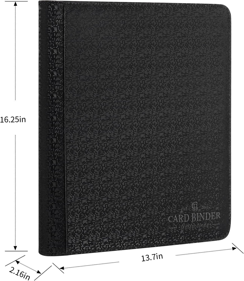 Toploader Binder,Toploader Hard Cases, 9-Pocket Pages Sleeves Hold up 288 Cards.Toploader Card Binder with Sleeves