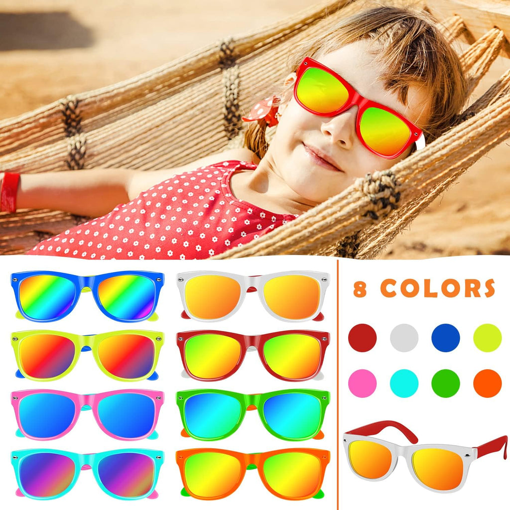 Kids Sunglasses Bulk,Toddler Sunglasses with UV400 Protection Kid Sunglasses Party Favors for Boys Girls Age 3-8