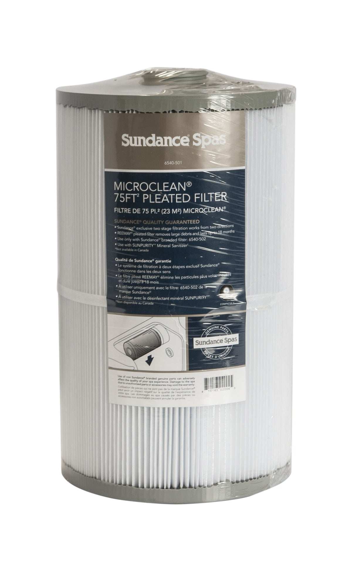 Spa Microclean Filter Set 6540-501 & 6540-502 ;from#clearviewhome
