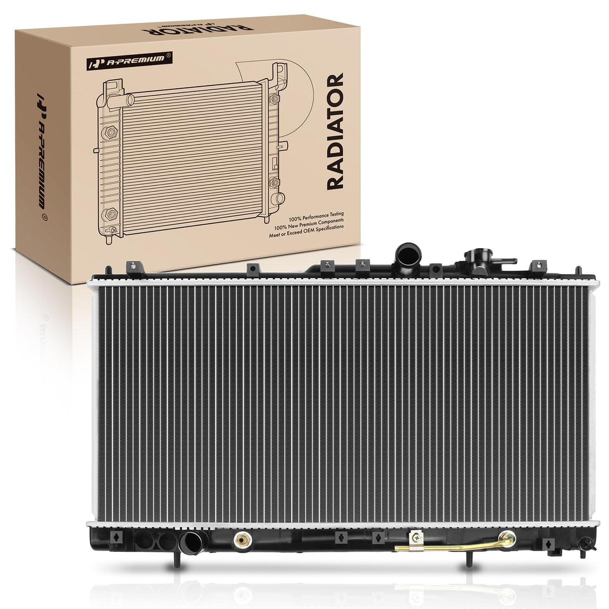 A-Premium Engine Coolant Radiator Compatible with Chrysler Dodge Mitsubishi