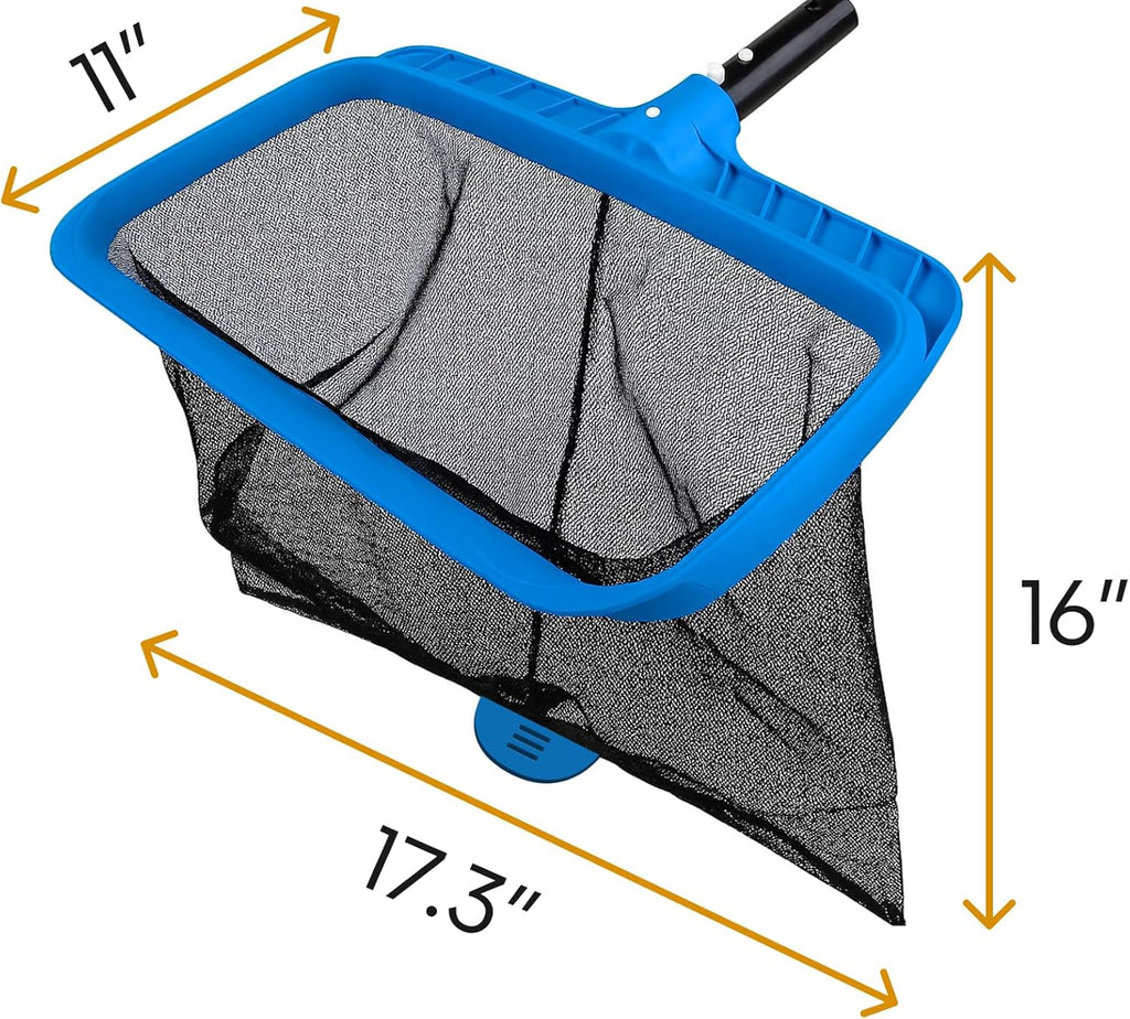 Pool Skimmer Net for Cleaning – Heavy Duty Deep Mesh Pool Net Skimmer - Fine Leaf Rake Net for Swimming Pools, Ponds