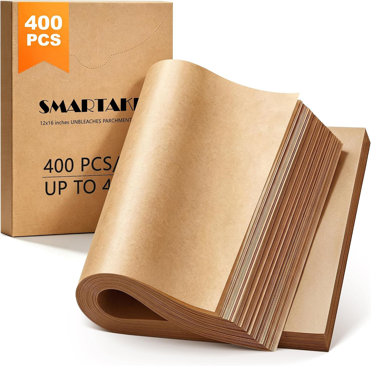 400 Pcs Parchment Paper Baking Sheets, Pre-Cut, 12x16 Inches