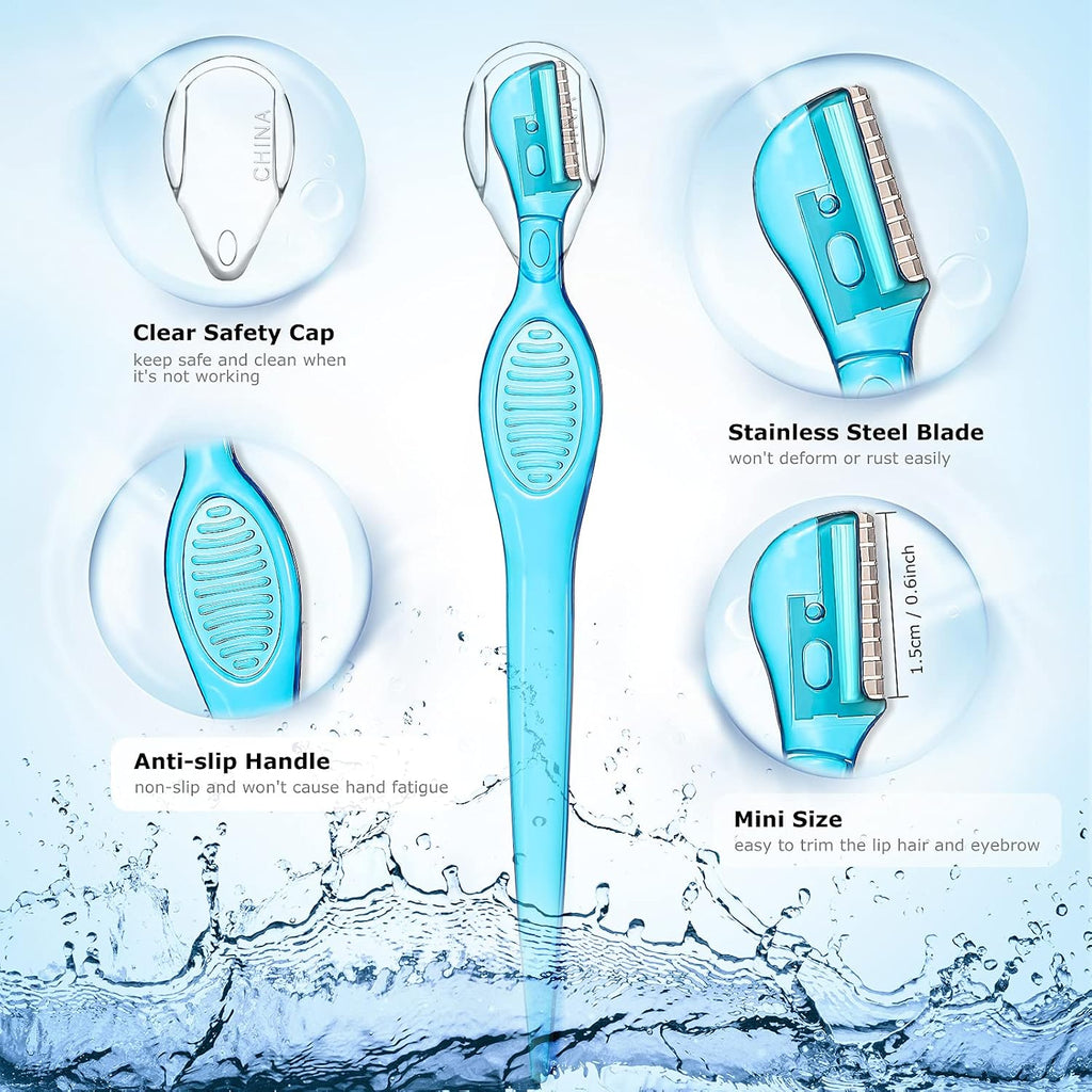 8 Pcs Eyebrow Razor for Women Small Face Razors Shaver Trimmer