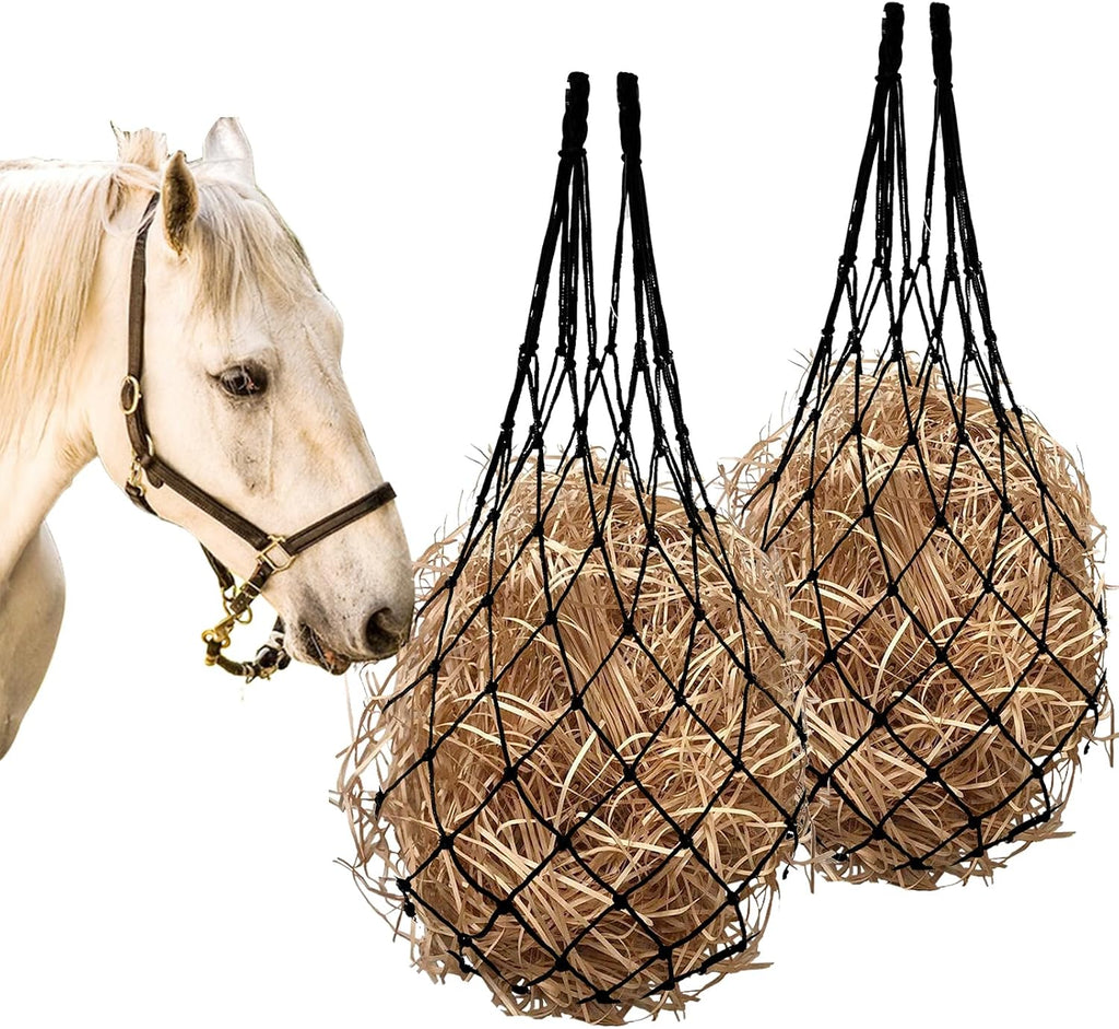2PCS Hay Nets for Horses,Slow Feed Hay Bag for Horses Goat Sheep