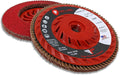 Red Label Abrasives EdgeCore Ceramic 40 Grit High Density 4 1/2 x 5/8-11 T29 Flap Discs 3-Pack