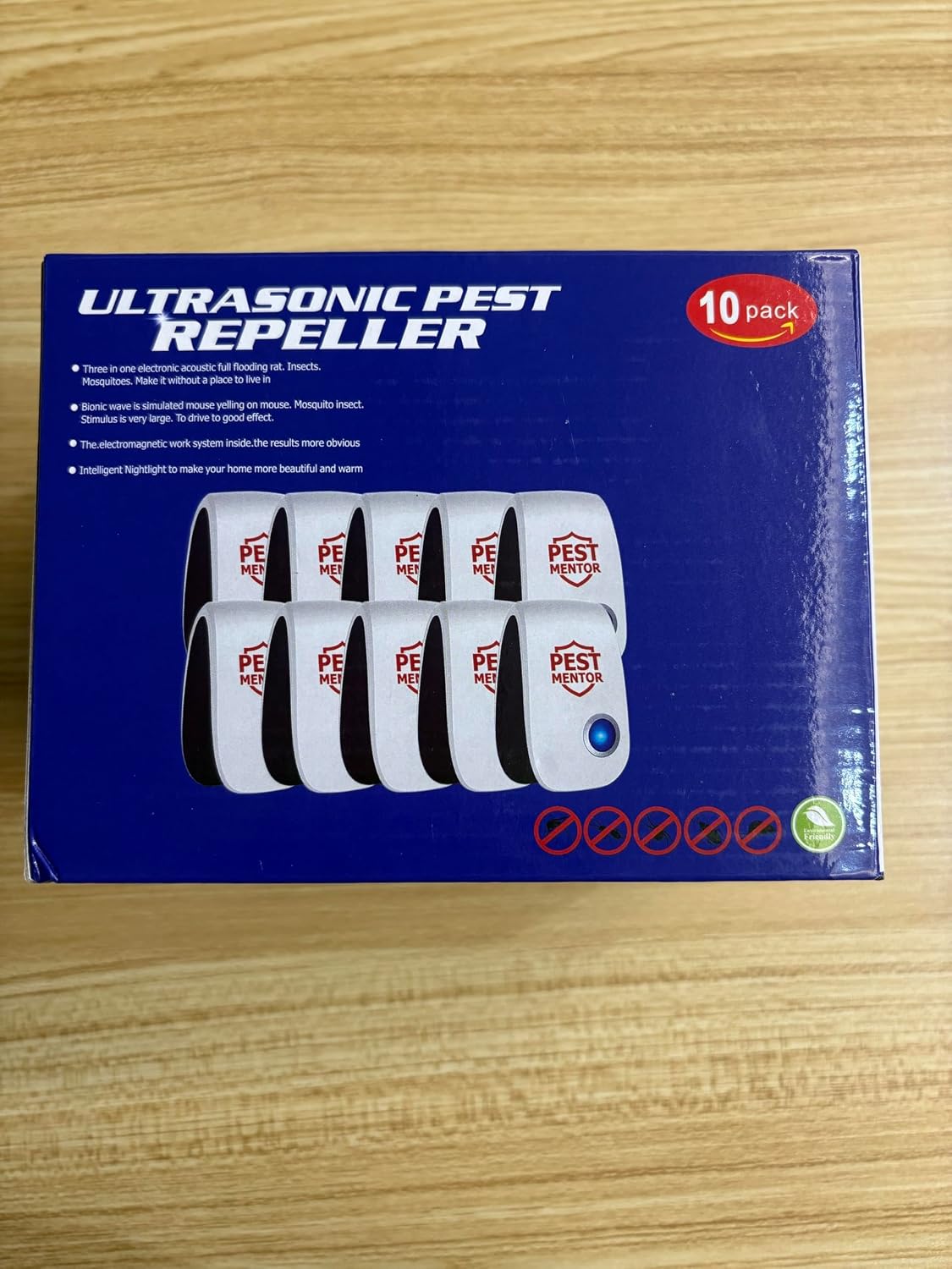 Ultrasonic Pest Control Repeller 10 Packs, Electronic Pest Repellent, Insect Repeller for Bugs, Mouse, Mosquito