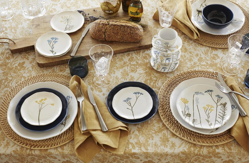 896612 Wildflowers 8-Piece Espresso Cups & Saucers Set