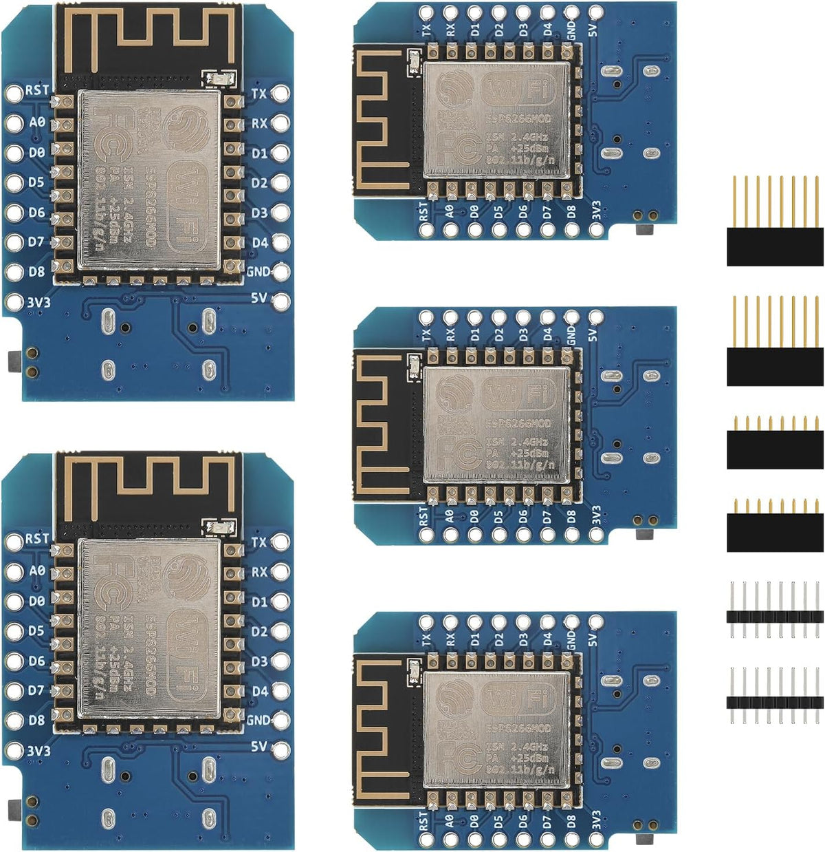 5pcs D1 Mini NodeMcu ESP8266 Module ESP-12F Development Board