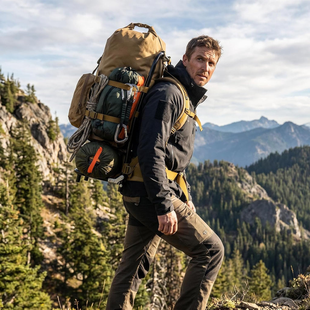 Foldable Aluminum Hunting Pack Frame, Lightweight External Frame Hiking Backpacks, Alice Pack, Hunting Backpack Frame