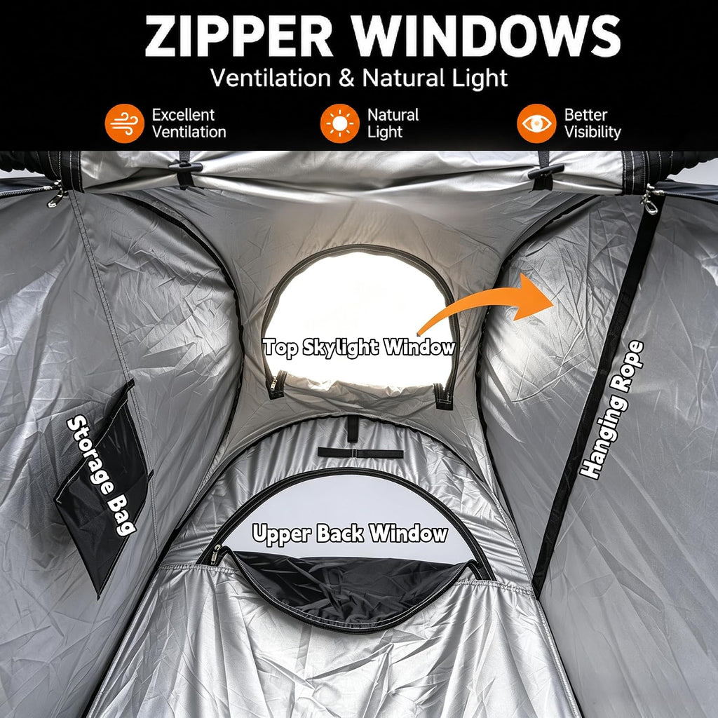 Pop Up Privacy Shower Tent, Pop Up Changing Tent, 3.94 x 3.94 x 6.23ft | Outdoor Privacy Shelter Shower Tent for