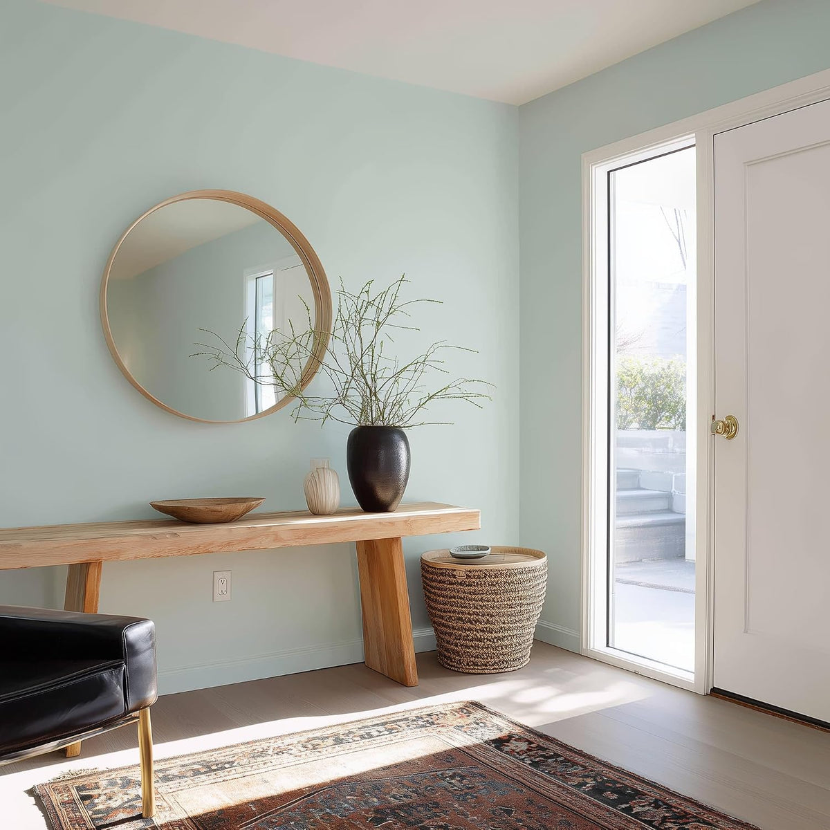 Interior Paint & Primer, Eggshell (Greenhouse), 1 Gallon – One-Coat Coverage, Excellent Hide, Low VOC, Low Odor